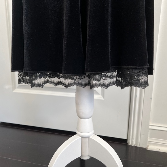 NWOT BARANDA double layered Black Velvet Women’s Skirt, Size XL - Picture 5 of 8